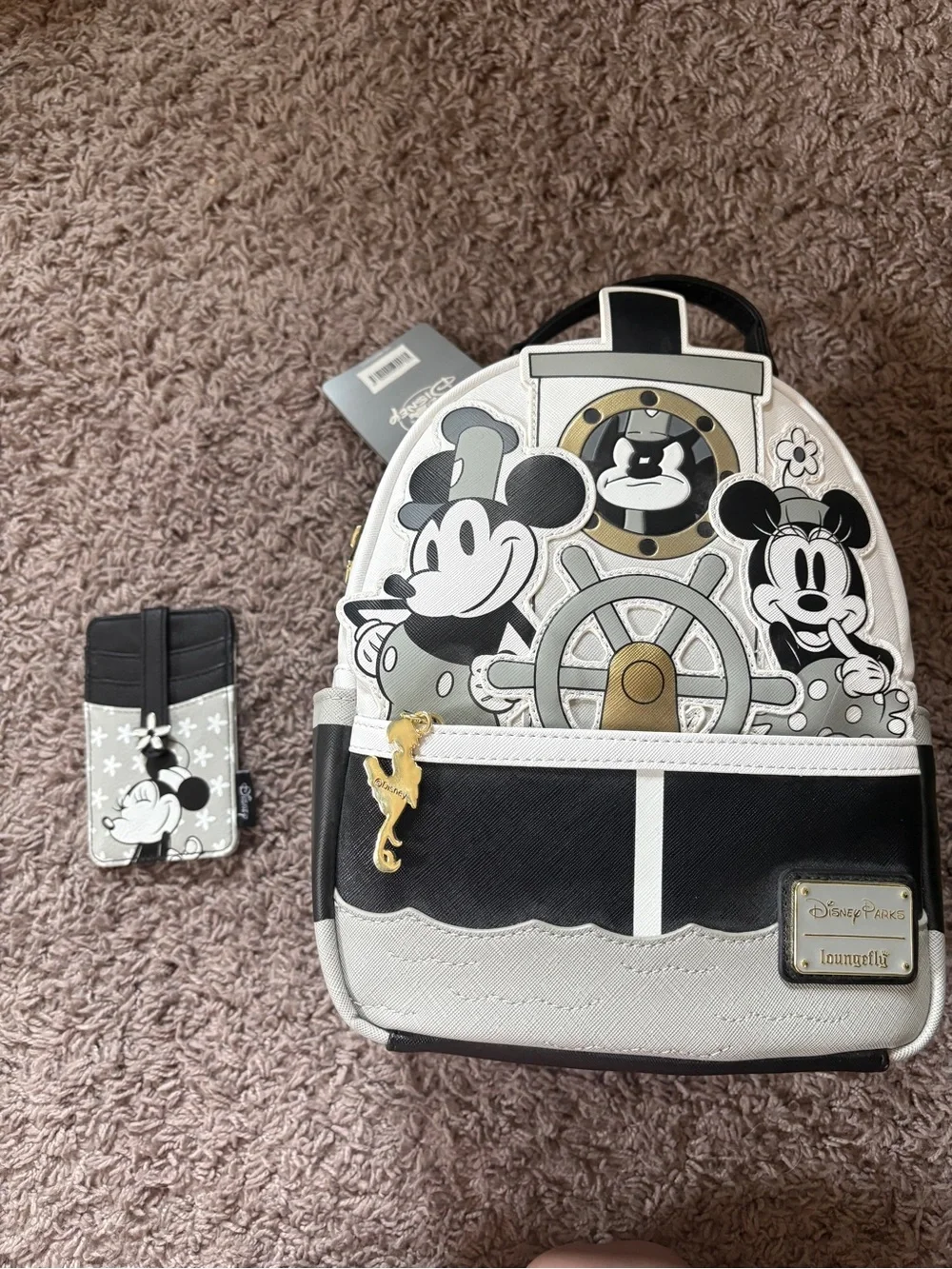 *new with tags* Steamboat Willie Loungefly backpack with wallet
